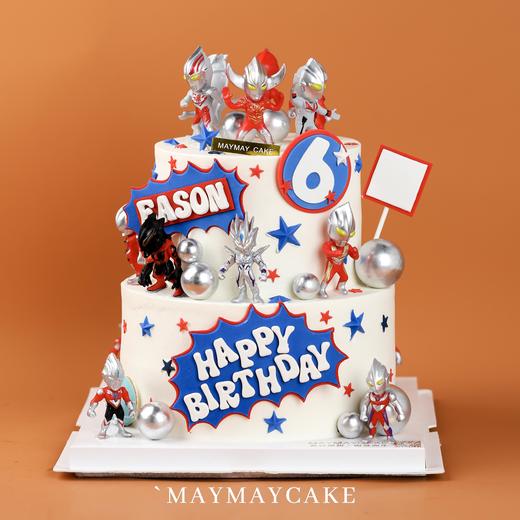 【提前一天预定】双层|奥特曼主题蛋糕（C类）【4225】 商品图0