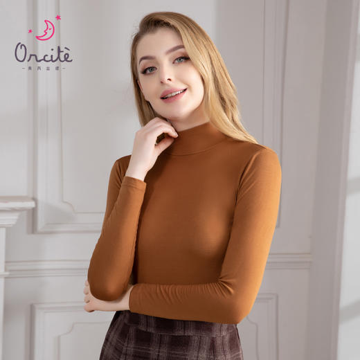 女士德绒蛋白肽 微笑中高领百搭打底衫H223050458【现货 同步库存】 商品图4