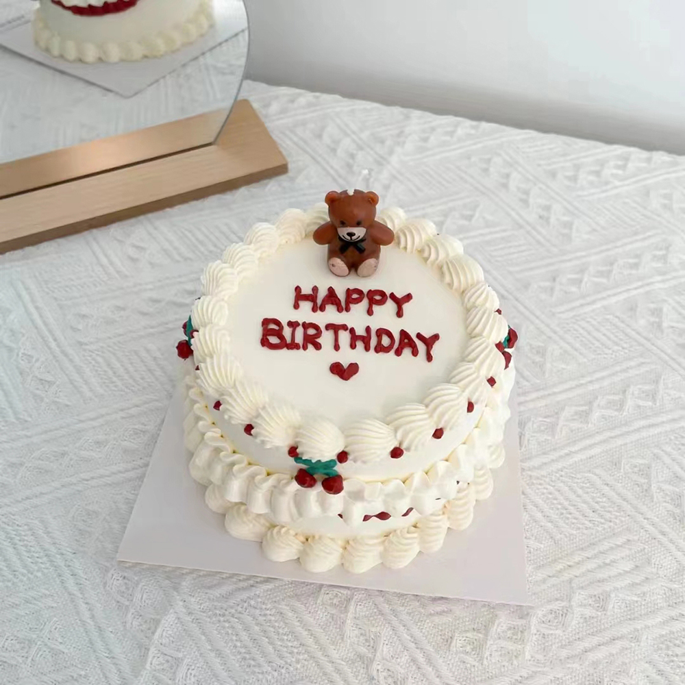 复古小熊（4寸动物奶油）