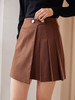 【129选3件，不退换】熙世界不规则百褶A字短裙女秋冬新款高腰提臀显瘦磨毛半身裙 商品缩略图2