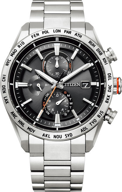 西铁城日本官方正品空中之鹰系列新品舒博钛光动能电波男表AT8181-63E 商品图1