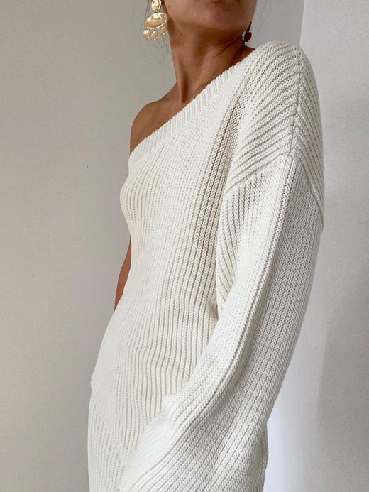 BC｜Chunky knit sweater [黑 / 白] 商品图1