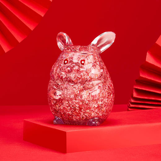 【北京印钞】“兔财主”百元钞艺摆件 商品图0