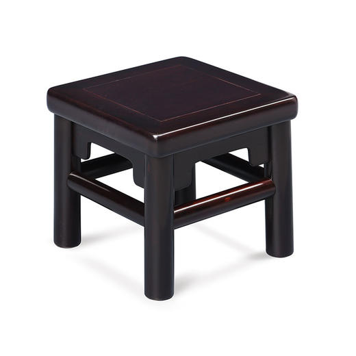紫光檀富贵凳无束腰小方凳红木家具（快递包邮） 商品图1