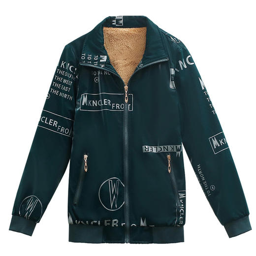 新款免洗亮面冲锋衣，加绒加厚修身显瘦保暖外套TR-AZ1611 商品图4