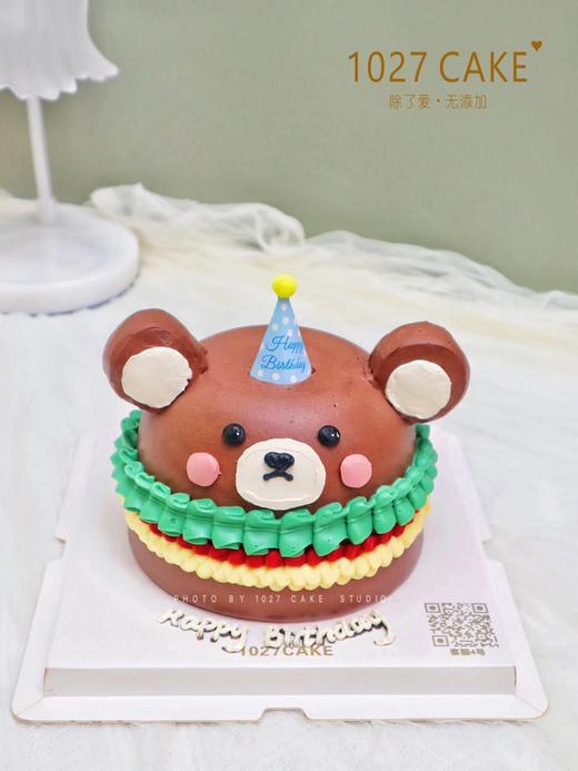 1027CAKE |  汉堡小熊蛋糕 ins复古风 商品图0