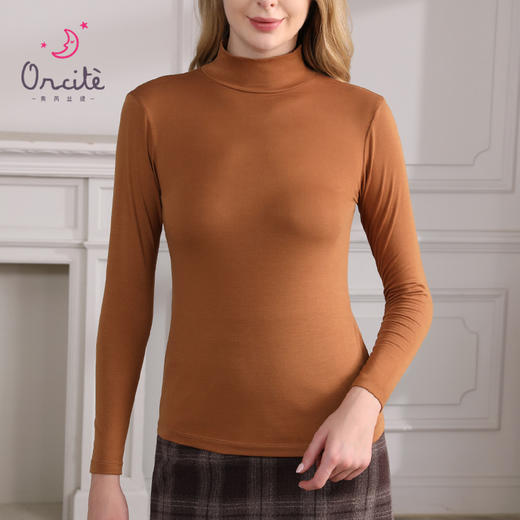 女士德绒蛋白肽 微笑中高领百搭打底衫H223050458【现货 同步库存】 商品图6