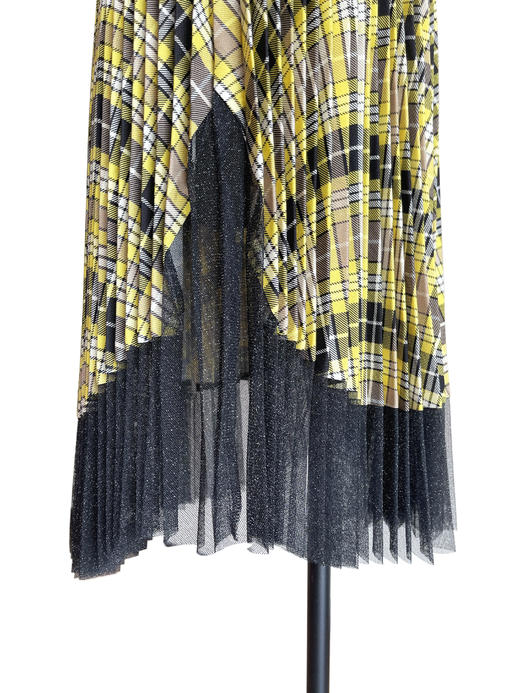 TYNVIE 网纱拼接裙摆百褶裙 商品图3