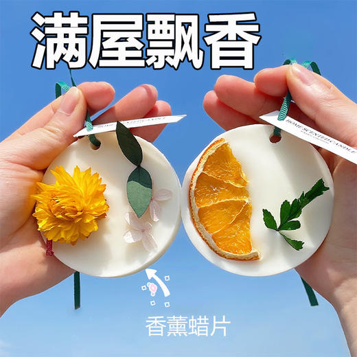 【一片香一年】唯美创意香薰蜡片 衣橱扩香香味挂件神器持久除味男士衣服香氛片香片包 商品图5
