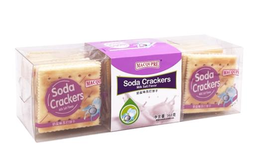 Macqupre什锦味/木糖醇味/奶盐味苏打饼干360g/盒 商品图2