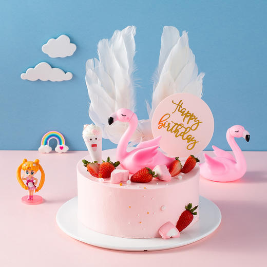 青春永驻-粉色天使蛋糕 商品图0