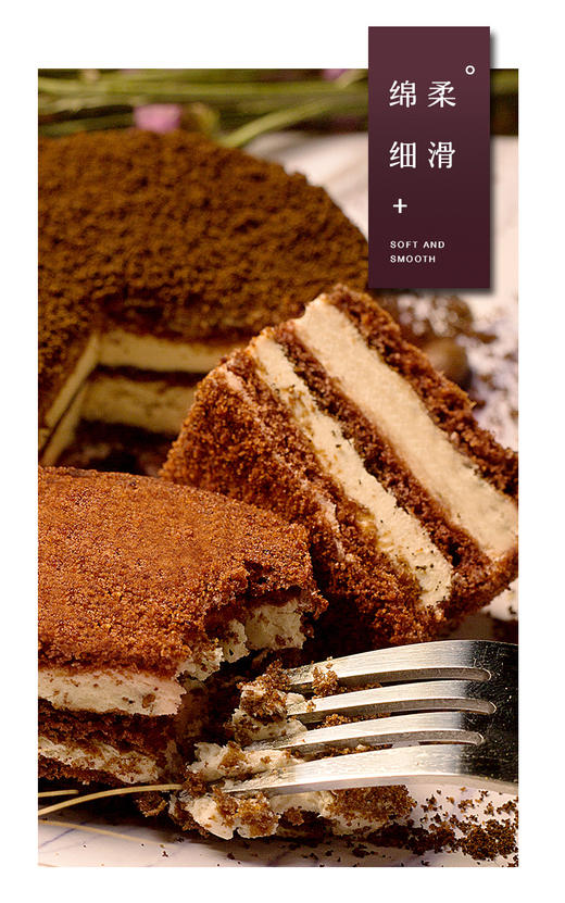 【中欧班列精选】俄罗斯风味迷你提拉米苏蜂蜜原味 可可蛋糕 18/45枚 商品图6