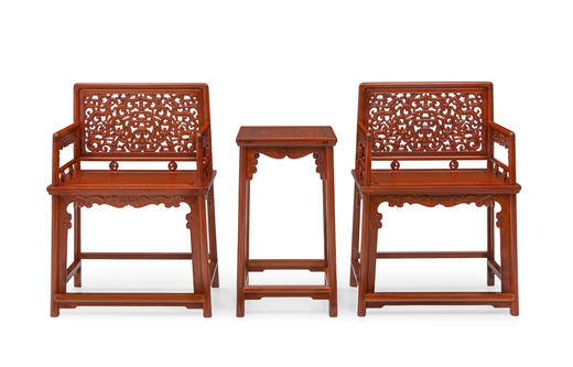 红桥红  家具严选  缅甸花梨（大果紫檀）【螭龙纹 玫瑰椅】 商品图5