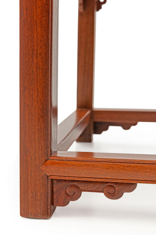 红桥红  家具严选  缅甸花梨（大果紫檀）【藤面 福寿 太师椅 】 商品图4