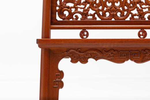 红桥红  家具严选  缅甸花梨（大果紫檀）【螭龙纹 玫瑰椅】 商品图2