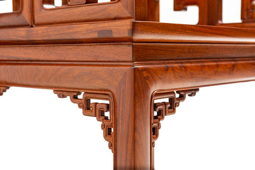 红桥红  家具严选  缅甸花梨（大果紫檀）【藤面 福寿 太师椅 】 商品图3