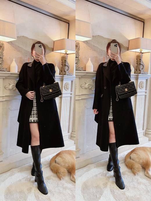 秋冬B备进口超纤环保弹力PU皮长筒靴！线下DA牌篙端品质 显高显腿长腿直！ PU材质轻薄、具有弹力、韧性好、防水透气好打理！5cm增高 黑色/白色两个颜色 秋冬氛围感百搭“神Qi”！ 商品图6