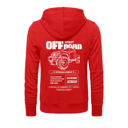 自由基地秋冬新款男女毛圈带帽拉链越野卫衣团队队服个性设计图案 NMT-1909 商品图5