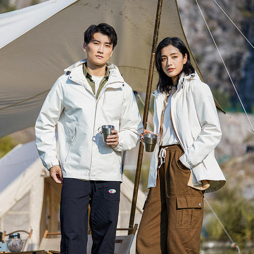 【日常户外 一件搞定】OUTDOOR冲锋衣男女款三合一可拆卸两件套加厚防风防水保暖进藏登山服 商品图0