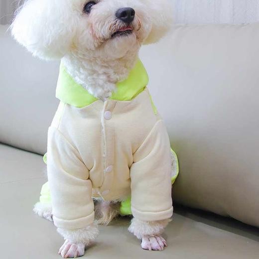 新款宠物小恐龙衣服 加绒加厚 秋冬连帽棉衣棉服四脚 商品图4