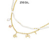 ZEGL设计师本命兔年系列法式兔珍珠叠戴项链女轻奢小众双层锁骨链 商品缩略图0