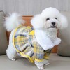 宠物格子裙 夹棉秋冬小型犬狗狗衣服批发 商品缩略图4