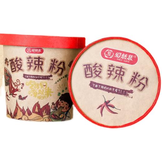 纯素酸辣粉爱慈悲桶装方便面粉丝红薯粉丝非油炸佛家寺庙院净零食 商品图4