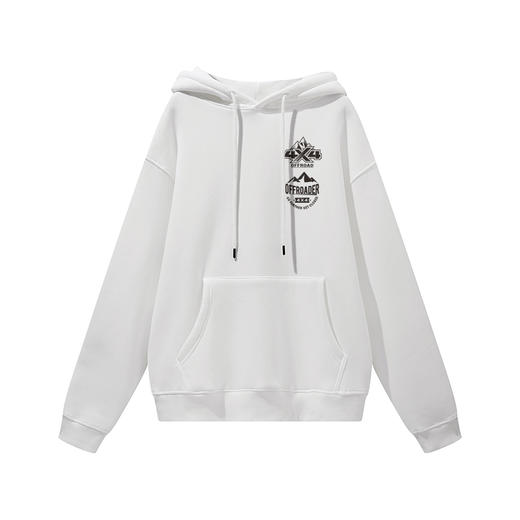 2022自由基地越野秋冬新品带帽抓绒套头卫衣队服定制简单款保暖衣 NMT-1907 商品图3