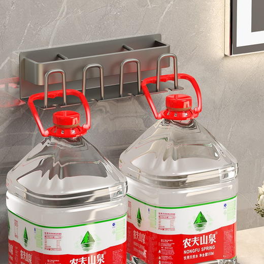 【春艺】免打孔枪灰太空铝牙刷置物架卫生间漱口杯牙杯壁挂电动牙刷收纳架 商品图3