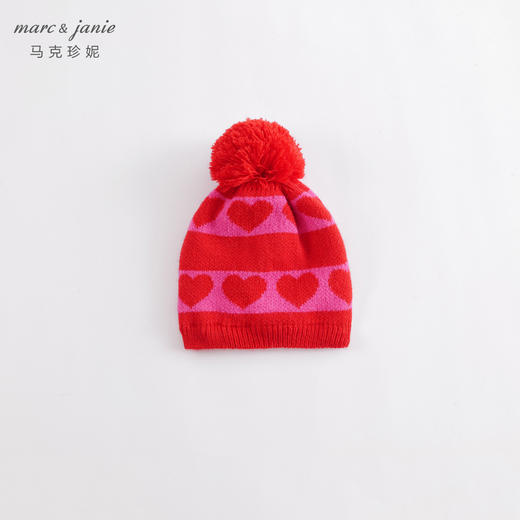 【柔蓝绒】马克珍妮冬装 男女童提花毛线帽 宝宝帽子221852 商品图1