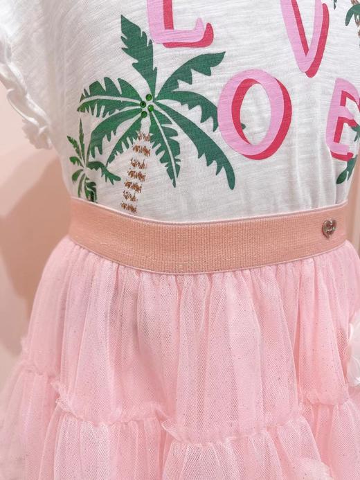 非质量问题不退换哦~椰子树loveT恤  粉色小雏菊蛋糕裙 商品图4