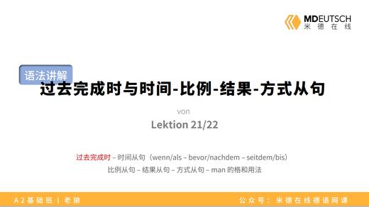 【语法】过去完成时与时间-比例-结果-方式从句丨L20/21 商品图0