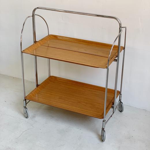 1970s德国Gerlinol中古折叠餐车 柚木色B0119 商品图2