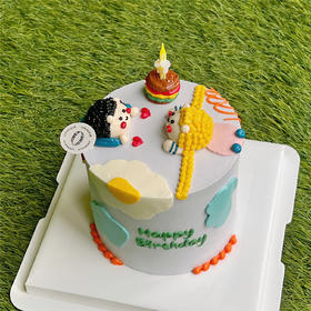 INS涂鸦风 爱意满满 · 奶油蛋糕