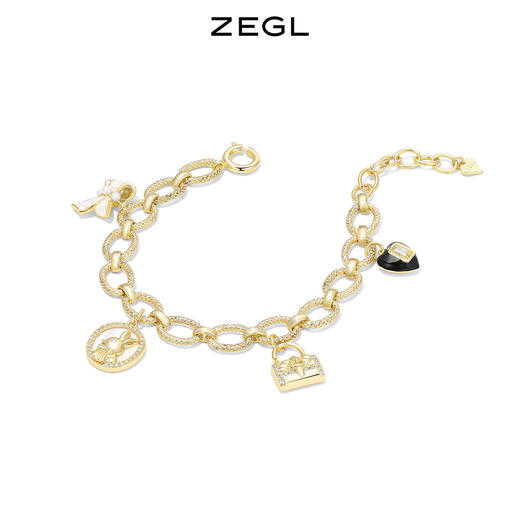 ZEGL设计师本命兔年系列法式兔古巴粗手链女ins小众设计爱心手饰 商品图2