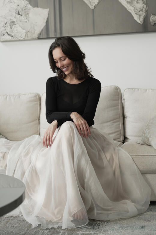 CG｜Rebekah Tulle Skirt [黑 / 白] 商品图6