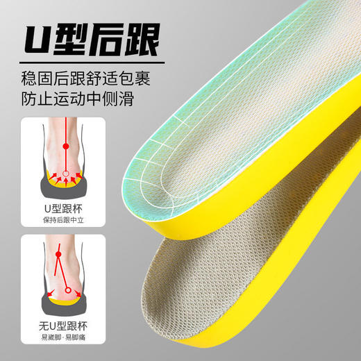 踩屎感4d运动乳胶鞋垫男女加厚久站不累军训防痛防臭超软底脚痛 商品图3