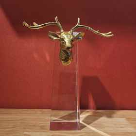 E-RX-RD1122SH  铜鹿头+水晶柱  低