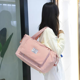 【春艺】折叠旅行包 可折叠手提瑜伽游泳健身包女短途旅游登机运动包