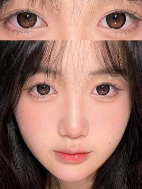 Kumicon半透小橘 14.5mm 0-800度(无525/575) 韩产进口添加硅水凝胶 年抛