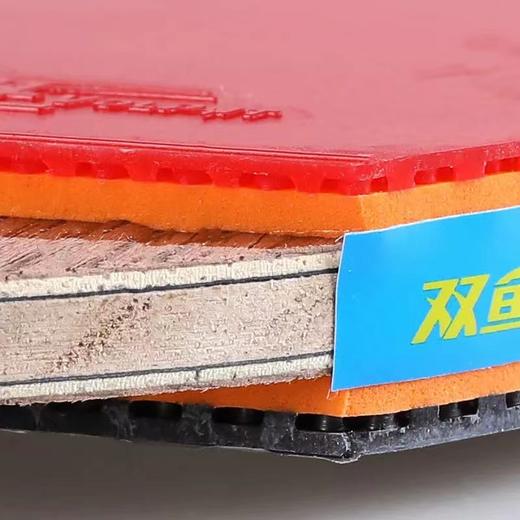 双鱼乒乓球拍单拍6A+E直拍短柄6A+C横拍长柄新六星单拍乒乓球拍7层底板1支 商品图8