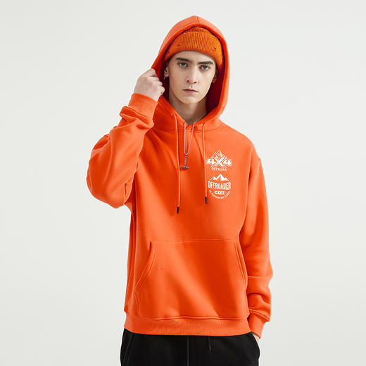 2022自由基地越野秋冬新品带帽抓绒套头卫衣队服定制简单款保暖衣 NMT-1907 商品图0