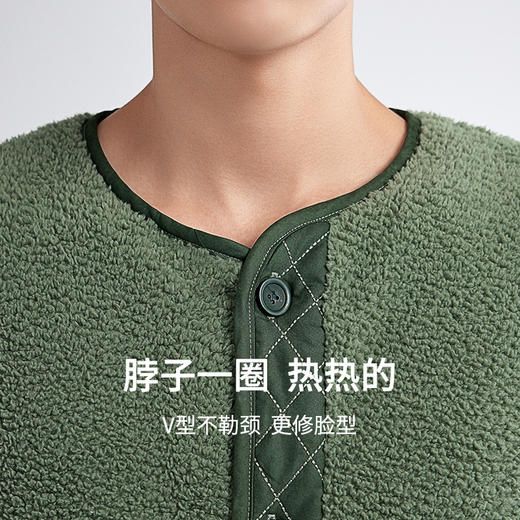 有棵树珊瑚绒男士可外穿家居服套装C-P1004 商品图3