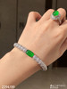 2294709，玻璃帝王绿无事牌手镯。圈口53。 具体价格微信咨询 商品缩略图0