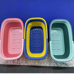 【19.9元/个】时悦0062方形折叠洗脚盆（1101474）