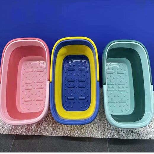 【19.9元/个】时悦0062方形折叠洗脚盆（1101474） 商品图0