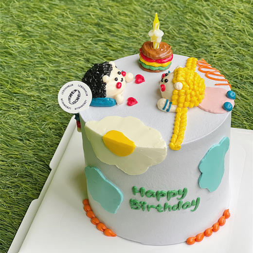 INS涂鸦风 爱意满满 · 奶油蛋糕 商品图1