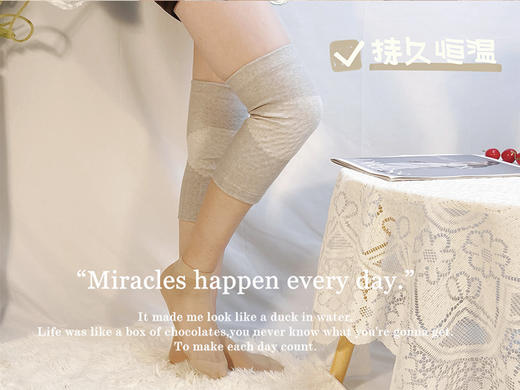 【凯速艾草自发热点阵护膝KP03灰色】-KSYD 商品图9