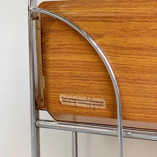 1970s德国Gerlinol中古折叠餐车 柚木色B0119 商品图4