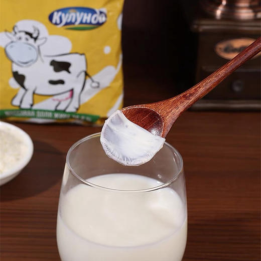 【中欧班列精选】俄罗斯品牌 库伦纳达小白奶牛生牛乳粉全脂高钙无加糖速溶500g/袋  成人奶粉 商品图8